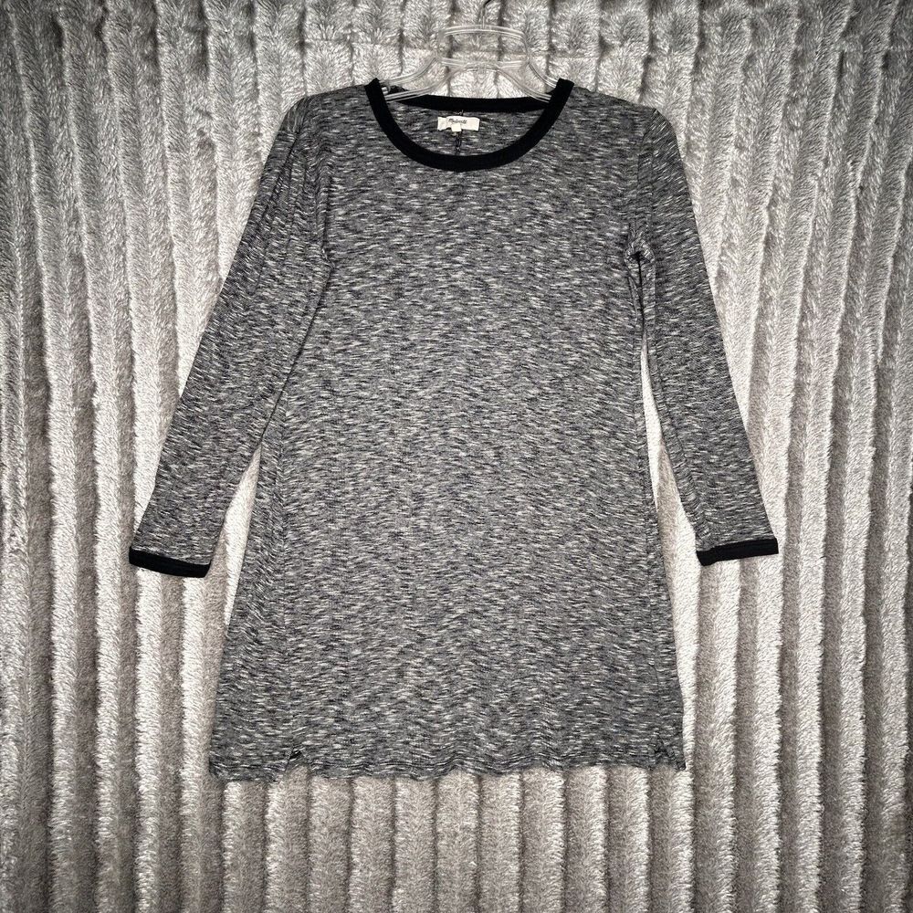 Madewell Long Sleeve Ribbed Top Dress Small‎ Gray